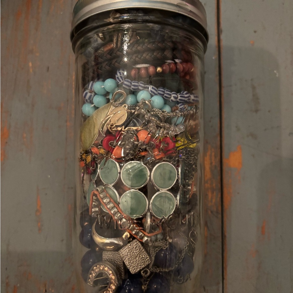 Mystery Jewelry Jar Colorful Beaded Jewelry Collection
